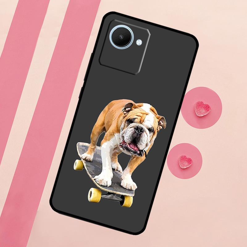 

British Bulldog For Realme 15 10 11 12 13 14 Pro Plus C65 C67 C75 C63 C61 C55 C51 C53 C35 GT6 GT7 Pro Case Realme GT7 Pro