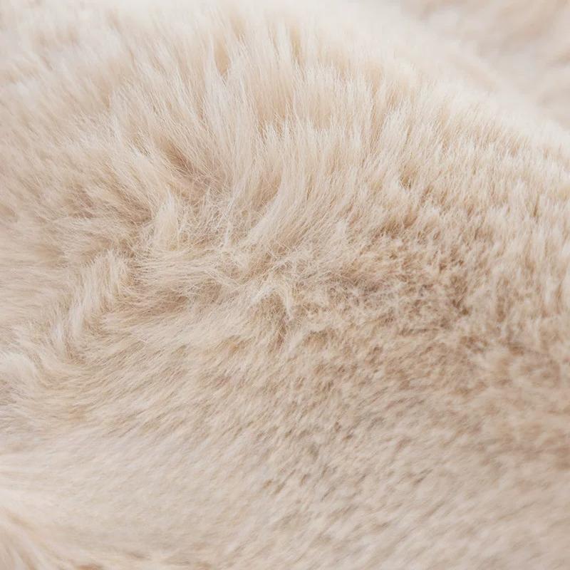 Plush 3D Three-dimensional Bubble Connected Chair Cushion Solid Wood Dining Chair Cover with Anti Slip Seat Backrest Integrated Warm Thick Chair Cover