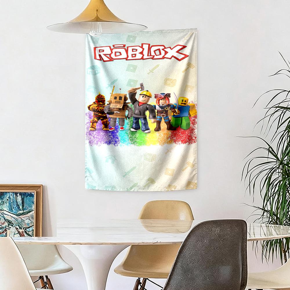 Roblox Wall Decor Tapestry Art For Pet Memorial Birthdaywedding Party Backdrop Family Gift