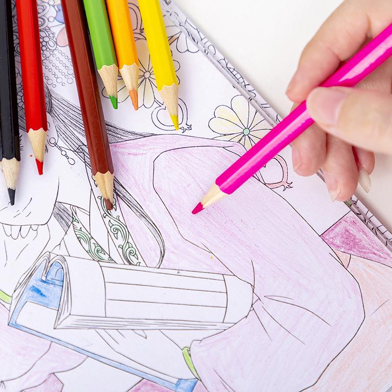 Creative Cartoon Colored Pencils: 12 or 24 Colors - Drawing Pens, Children's Gifts, Learning Stationery