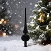 Christmas Tree Topper 11 Inches Velvet Flocked Gourd Tree Topper Colorful Spiral Christmas Tree Decoration Festive Atmosphere Ornament