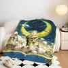 Anime M-Magic K-Knight R-Rayearth Throw Flannel Throw Blanket, Lightweight Cozy, Durable Washable cute Cool