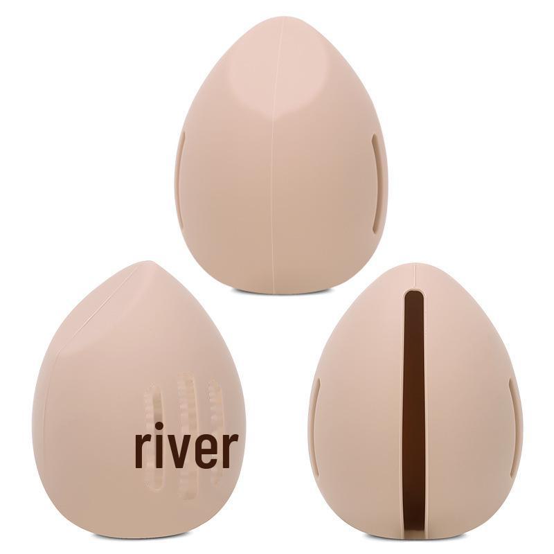 

Портативный силиконовый чехол для хранения косметических яиц - пыленепроницаемый и дышащий мешок для пудры