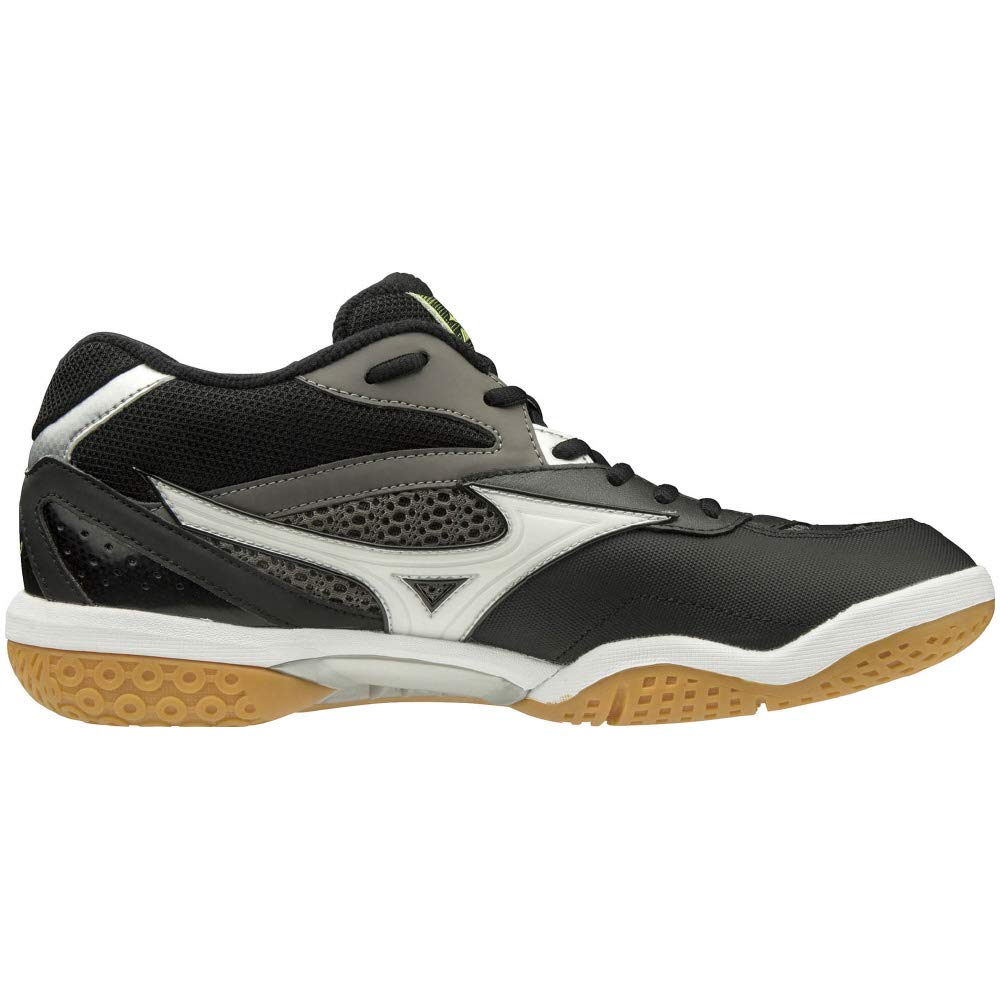 Mizuno Badminton Shoes Wave Fang PRO MID cm 3E Black/White/Yellow 23.0