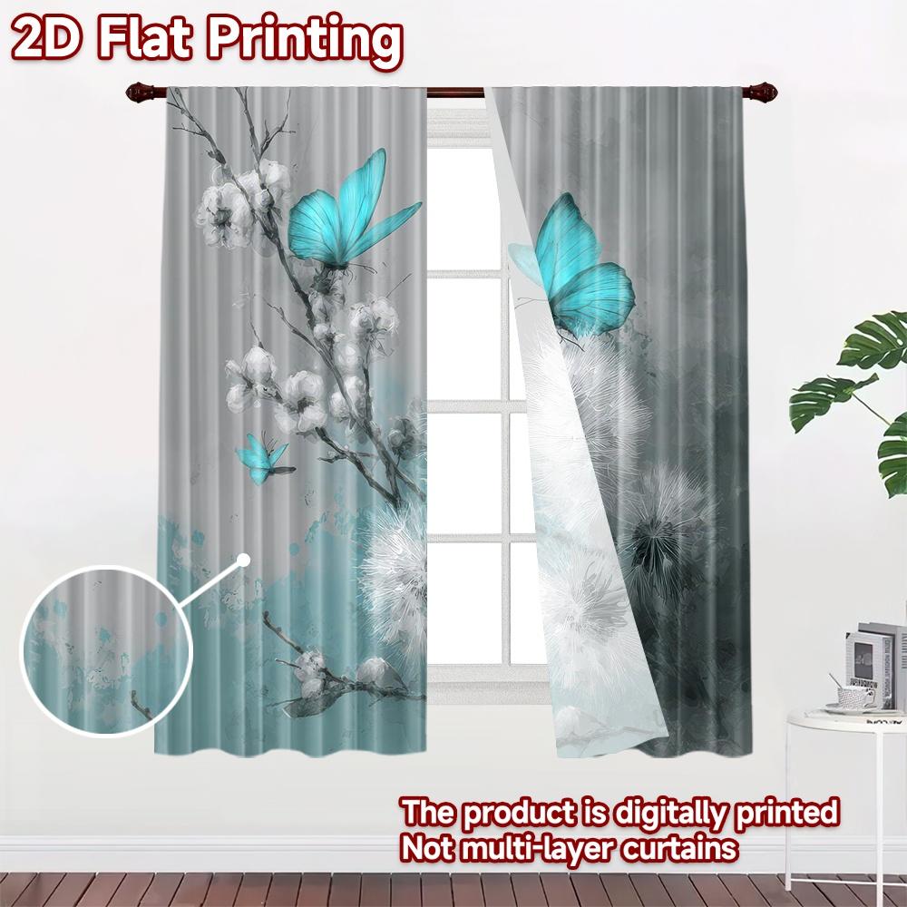 2D flat Photography Backdrop Background cloth Butterflies and Dandelions 100% Polyester Anniversary Perfect for Holiday