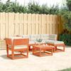 VidaXL Garden Lounge Set with Cushions 5 Pcs, Patio Sofas, Furniture Set, Outdoor Terrace Furniture, Wax 3216922