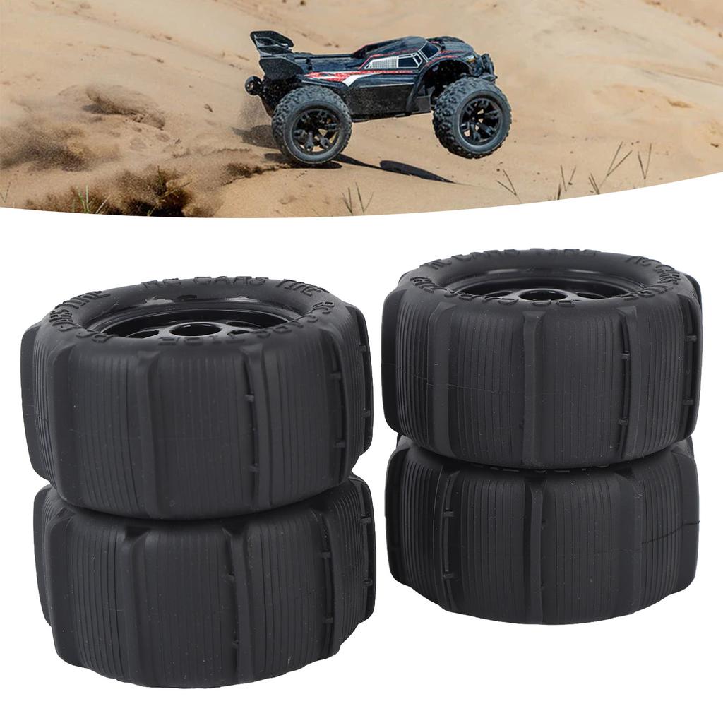 RC Beach Tires 1/14 1/16 1/18 Universal Rubber Plastic Good Grip Strong Cushioning RC Car Desert Wheels RC Desert Wheels