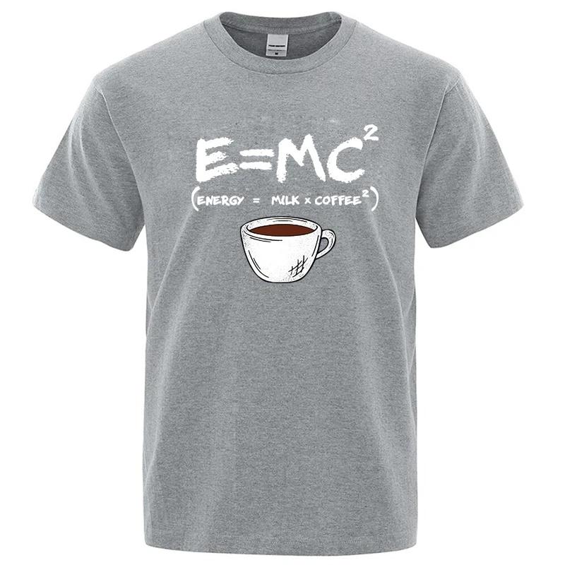 2026 Summer Summer Men Tshirt Blend Casual Funny Energymilkcoffee Print Men Cool Loose Oneck Tops For Men Short Sleeve Male