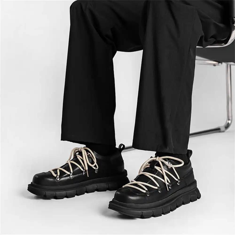 Fashion Platform Number 40 Sneakers Size 42 Casual Men's Shoes Black Men's Sports Boots Krasovki Nice Sports-et-leisure Promo