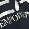 Emporio Armani Letter Print Drop Shoulder Long Sleeve Pullover Sweatshirt Men Sweatshirt Dark-Blue 6DPM16-PJSHZ-1562