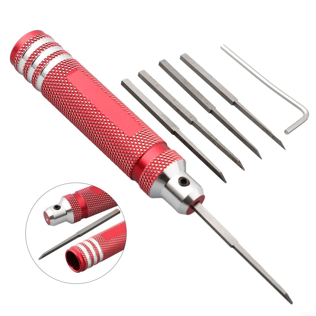 6pcs/set Model Scriber Anti-skid Handle Chisel For RC Car Hex Key Wrench