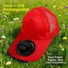 Breathable Solar Fan Cap Mesh Baseball Cap Cooling Technology Fishing Hat  Sun Protection