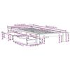 VidaXL Cadre de lit sans matelas blanc 100x200 cm bois de pin massif 3309006