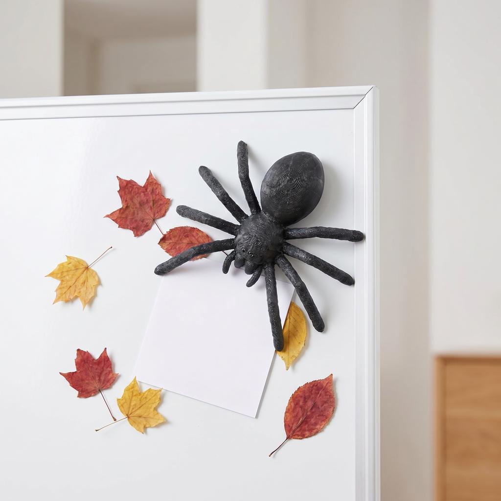 Halloween 3D Schwarze Kühlschrankmagnete Set von 4 - Magnetische Kühlschrankdekoration