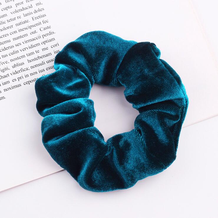 Elegant Velvet Hair Ring Scrunchie Women Girls Elastic Hair Rubber Bands Gum Accessories Tie Hair Rope Ponytail Holder Headdress