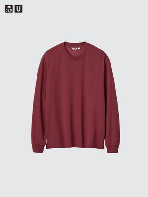Airism Cotton Crewneck Tee Long Sleeve