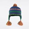 Ethnic Style Handmade Retro Knitted Ear Protection Flying Hat Men's and Women's Autumn and Winter Splicing Warm Versatile Wool Hat