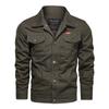 Washed Men's Tooling Jacket Casual Large Size Lapel Jacket Men's Shirt Men's Shirt