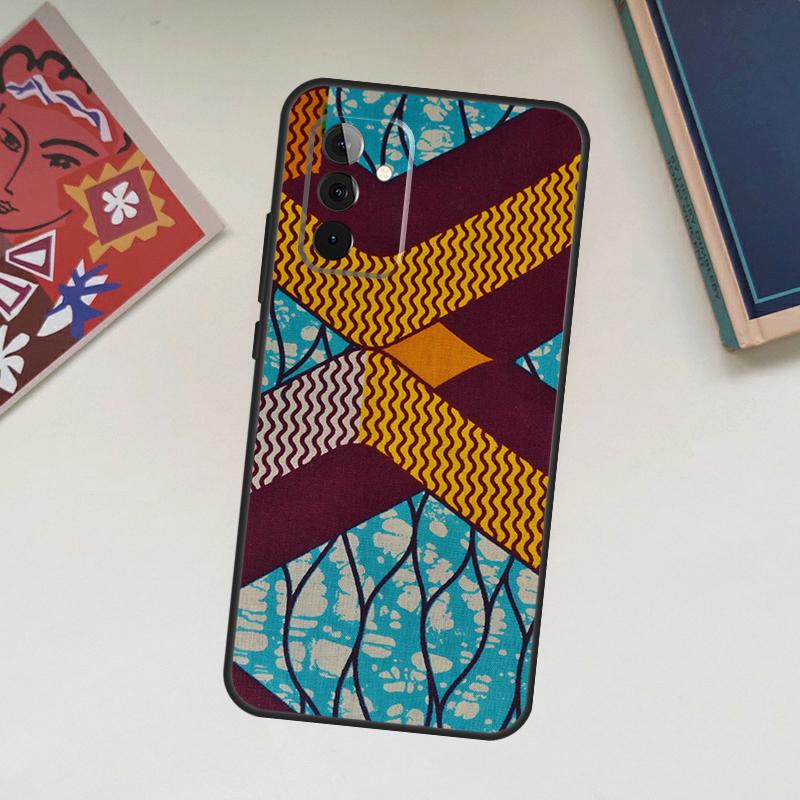 African Wax Fabric Case For Samsung Galaxy A34 A54 A14 A56 A52 A53 A16 A26 A36 A55 A35 A15 A32 A12 A33 A13 A17