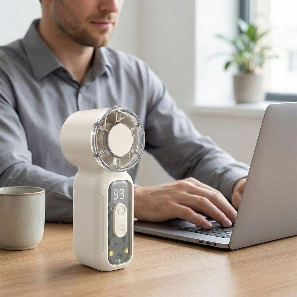 Ultra-Quiet Personal Cooling Fan USB Rechargeable Pocket Travel Fan Small Electric Fan  Gift