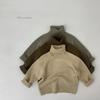 Kids Thick Knit Turtleneck Sweater Solid Color Pullover Boys Girls 3-8 Years