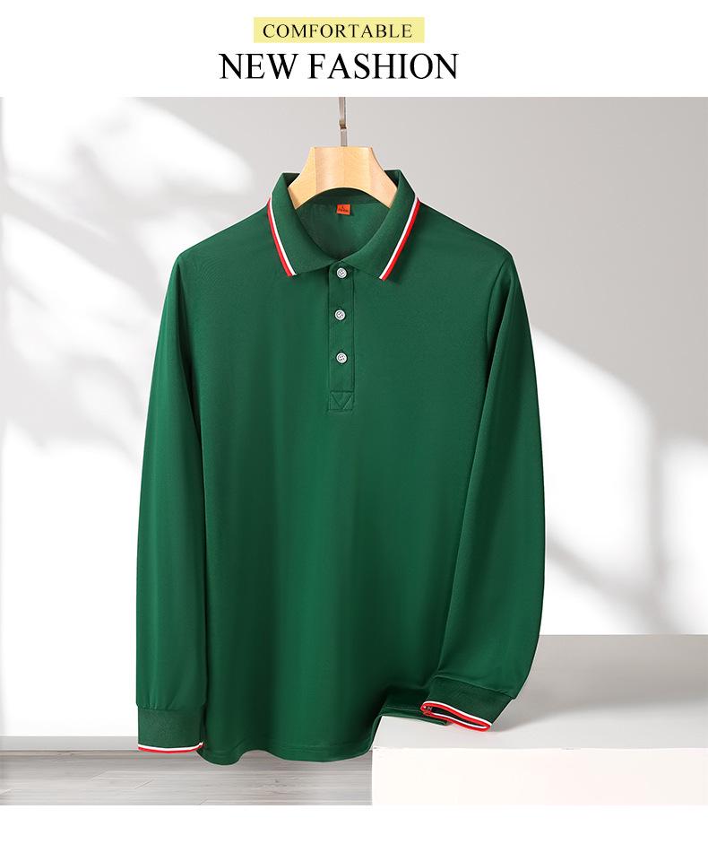 Polo Shirt with Custom Logo, Long-Sleeve, Autumn/Winter, Cultural Ad Shirt