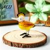 Crystal Glass Bird Collectibles Hand Blown Figurines, Colorful Mini Statues, Art Unique Crafts for Shelves Animal Ornaments Tea Table Bookshelf