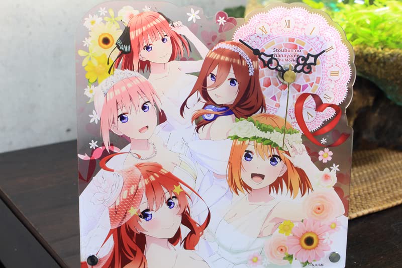 Seasonal Plants The Quintessential Quintuplets Acrylic Table H190 x Made of Acrylic Clock, Approx. W190mm,