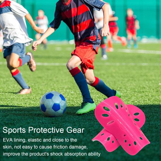2Pcs Soccer Shin Guards for Kids & Adults Soft EVA Padded Shock Absorption Shin Pads Professional Insert Type Football