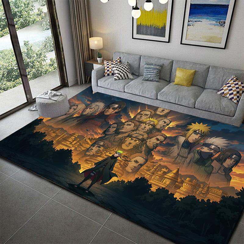 

Naruto Cool Anime Graphic Rug Non-Slip Durable Mat for Bedroom Living Room 60x90cm
