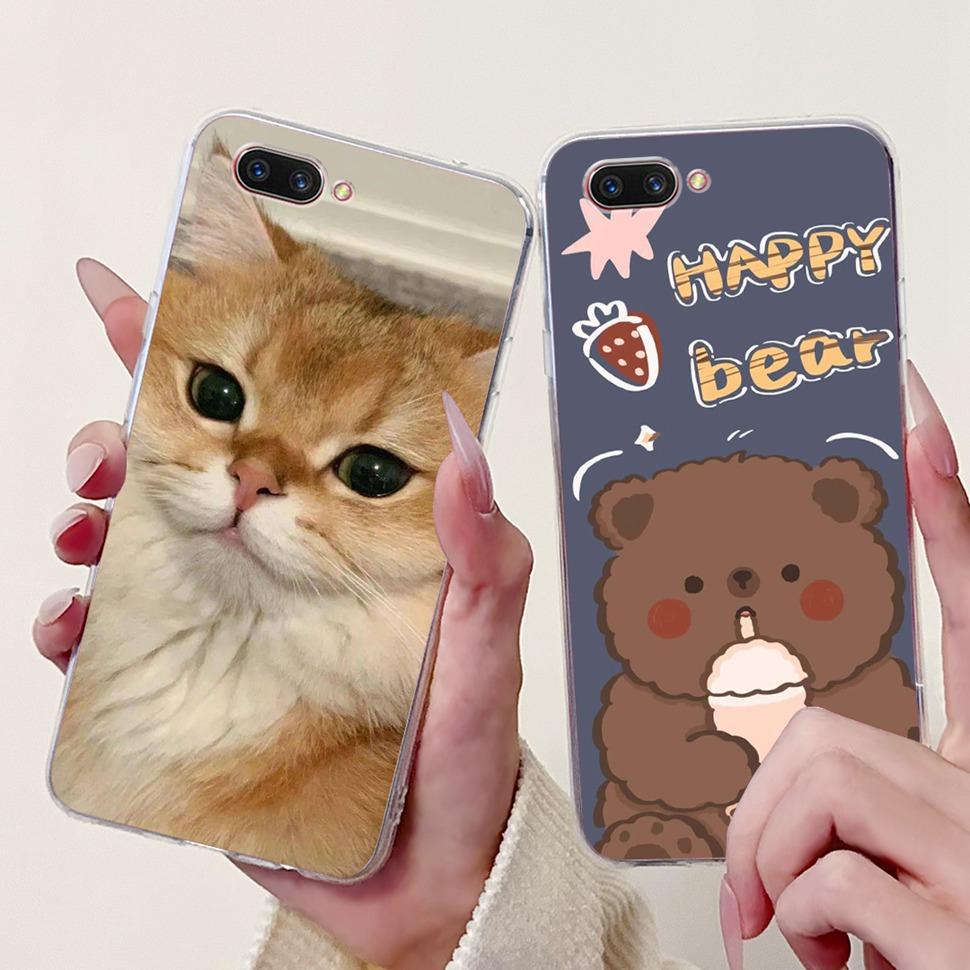 For OPPO A3S Case CPH1803 Soft Slim Fundas Cute Cartoon Cover For Oppo A5 AX5 CPH1809 OppoA3s Phone Cases Oppo A3 s A 3s Coque