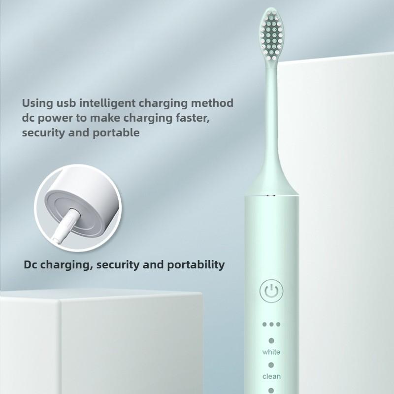 Sonic Electric Toothbrush Set for Adults Rotary Rechargeable Electric Toothbrush for Adults Rotating with 3 Soft Brush Heads