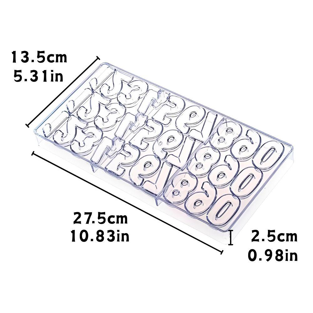 

1pc Capital Letters & Numbers Chocolate mold Party Cake Candy Desserts Ice Cubes Soap Making Kitchen Baking Tools YMY