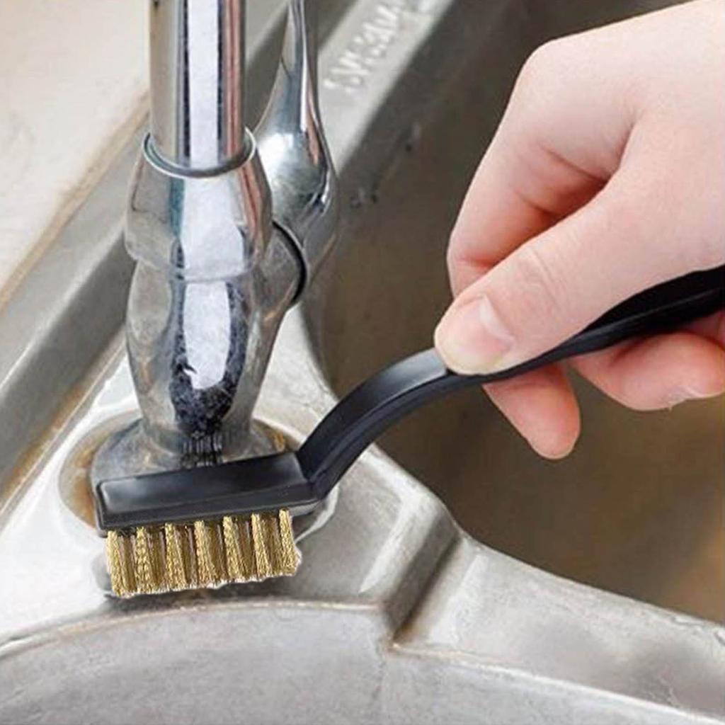 7-Inch Mini Stainless Steel Rust Brush Removal Steel Wire Cleaning Polishing Detail Metal Brush Cleaning Tool Household Kit