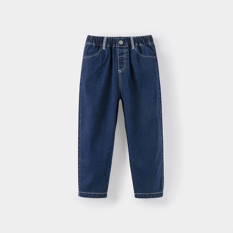 David Bella Boys  Jeans Children s Pants Boys  Spring New Style Boys  Long Pants Casual Pants Straight-Leg Pants Children s Clothing Denim Blue [Ready Stock] 110