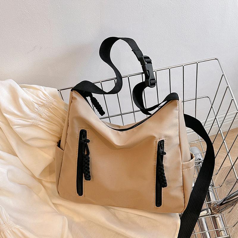 

Stylish Large Capacity Tote Bag For Women In Trendy Nylon Fashionable Design For Everyday Use хакі