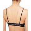 Calvin Klein Ck96 Series Letter Logo Print Thin Strap Bra Women underwear Space-Black QF7216AD-UB1