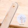 Stainless Steel Skimmer with Wooden Handle - Oil Filter, Mesh Separator, and Hot Pot Strainer for Dumplings and Noodles.