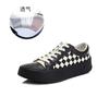 Leather checkerboard little white shoes women's 2025 spring new women's single shoes versatile canvas shoes casual flat women's shoes