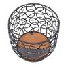 Coffee Pod Holder   Large Capacity Coffee Capsule Storage Basket with Wooden Base for Kitchen Counter   Desktop