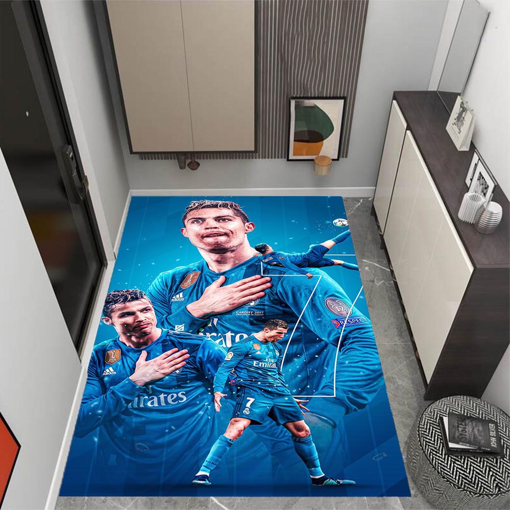 Football Player Action Area Rug Perfect for Decorate room Dining Room Balcony Bedrooms Antislip Carpet Office home decor Best for Christmas