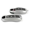 Key Case Cover Shell Replacement Remote Control Fob Cover Grey Track For Porsche Macan Boxster 718 911 Panamera Cayenne