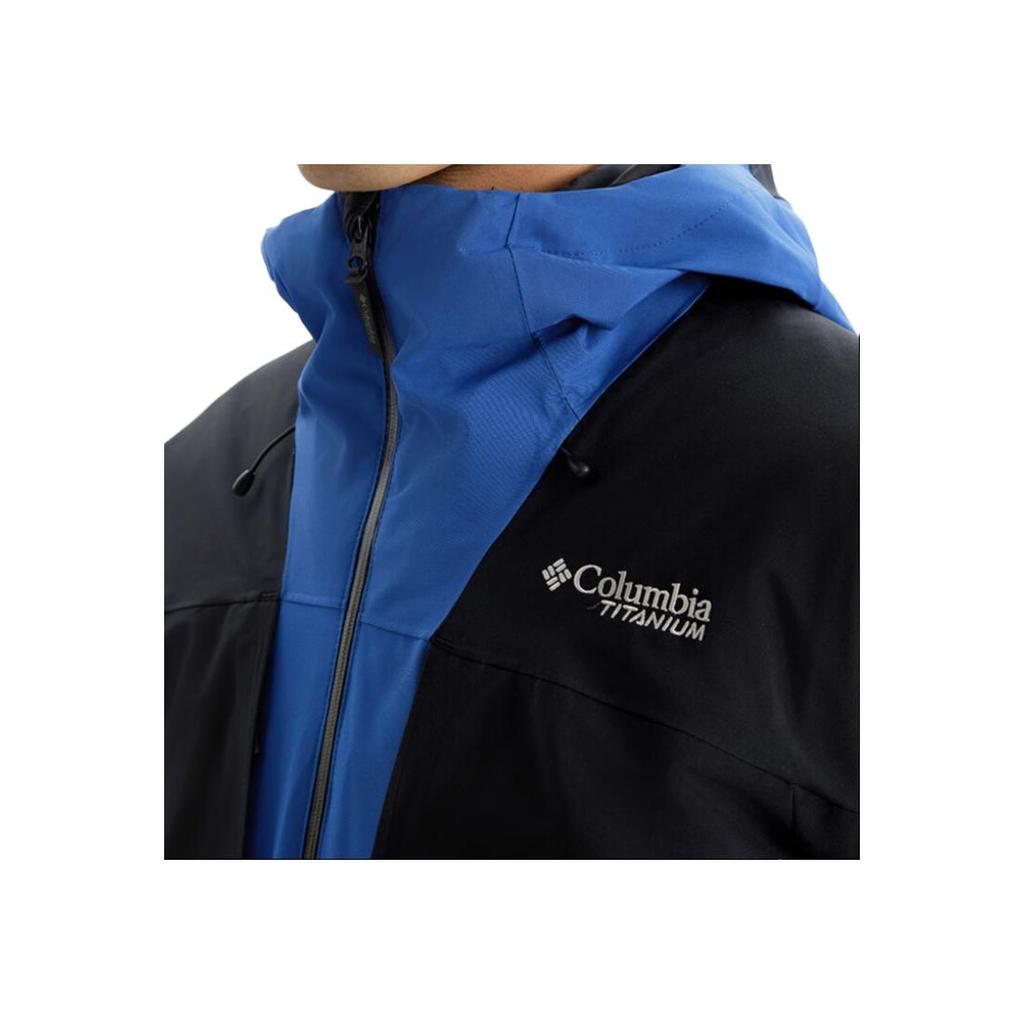 Columbia Titanium Ski Outdoor Hooded Zipper Long Sleeve Down Inner Liner Waterproof Windproof Warm Three-In-One Ski Jacket Men jackets Blue WE2454-011