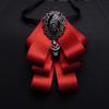 Mens Luxury Korean Suit Shirt Bow Tie Wedding Grooms Gift Heartshaped Lapel Accessory