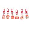 Cute Spring Festival Horse Keychain Lucky Wealth 2026  Year Pendant Chinese Style Resin Horse Key Ring Bag Pendant