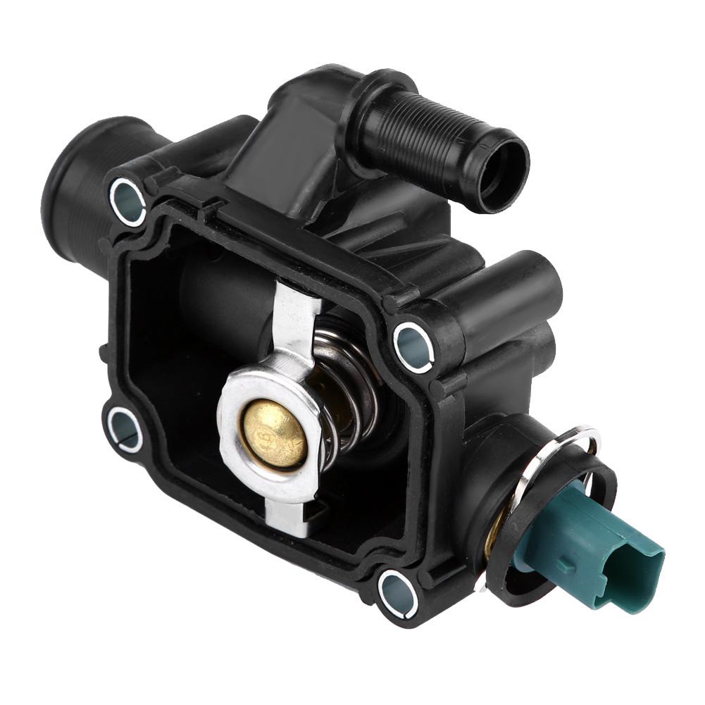 Engine Coolant Thermostat Housing Assembly Fit for Peugeot 206 207 207 CCGRAND RAID PARTNER.