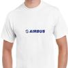 Airbus Blue Logo European Aviation Defense Airlines White Cotton T Shirt