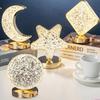 Portable Wireless Nightstand Lamp with 3D Holographical Design and Soft Glowing Atmosphere Light Suitable for Kids Room