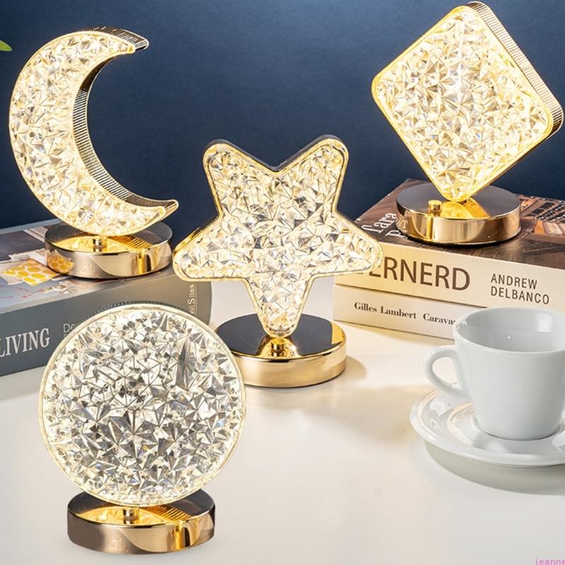 Portable Wireless Nightstand Lamp with 3D Holographical Design and Soft Glowing Atmosphere Light Suitable for Kids Room