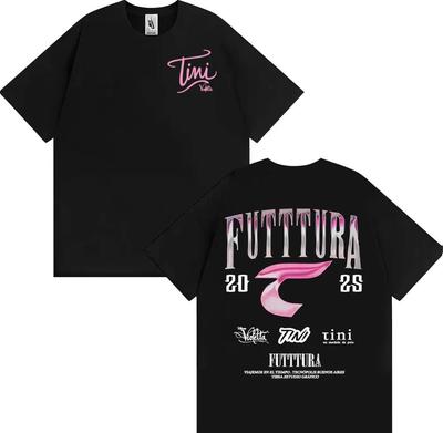 Fashion Hip Pop T Shirts RFUTTURA 20 Graphic TShirt Dark Gray Print Cotton Short Sleeve Tini Violetta Streetwear Top Unisex